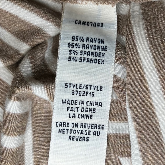 Max Studio Brown & White Striped Skirt - Picture 5 of 5